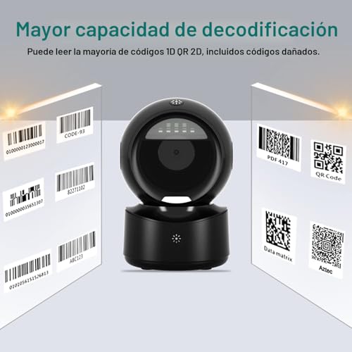 NetumScan USB Barcode Scanner Wired 1D 2D QR Barcode Reader for Supermarket Retail Store Warehouse POS System NSA5