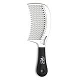The Wet Comb Detangling Hair Comb - Metallics Collection (Silver)