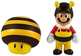 Nintendo Super Mario Galaxy 2 - Mini Figurine 2 Pack - Bee Mario/Bee Mushroom