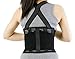 Back Brace with Suspenders for Women - Adjustable - Removable Shoulder Straps - Lumbar Support Belt - Lower Back Pain, Work, Lifting, Exercise, Gym - Black - Size XL