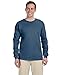 Gildan Ultra Cotton 6 Oz. Long-Sleeve T-Shirt (G240)- Indigo Blue,X-Large