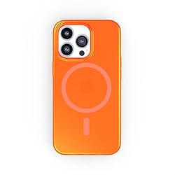 FELONY CASE - Neon Orange Crystal Clear Phone Cover