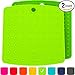 Premium Silicone Pot Holders for Kitchen - Easy to Clean Trivets for Hot Pots and Pans - This Kitchen Tool Works Well as Silicone Trivet, Hot Pads for Oven, Potholders (7x7 in, Green, 1 Pair)