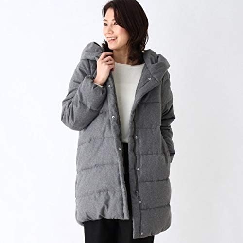 Amazon ハッシュアッシュ レディス Hushush Ladies 中綿フーデッドコート ダークグレー 013 03 L コート ジャケット 通販