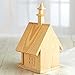 Handcrafted Ready to Embellish Unfinished Wood Cruch Style House for Crafting, Creating and Displaying