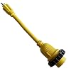 Parkworld-691968-RV-Pigtail-Shore-power-15A-to-30A-Dogbone-Adapter-Power-Cord-5-15P-Male-to-Twist-Lock-L5-30R-Female