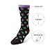 Mardi Gras Fleur-de-lis Premium Reinforced Crew Socks for Men (Regular | 1 Pair)