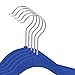Closet Complete Kids Size, Premium Heavyweight, Virtually-Unbreakable, Velvet Hangers – Ultra-Thin, Space Saving, No-Slip, 360º Spin, Perfectly Sized for Kids 4-15 Years, Blue, Set of 25
