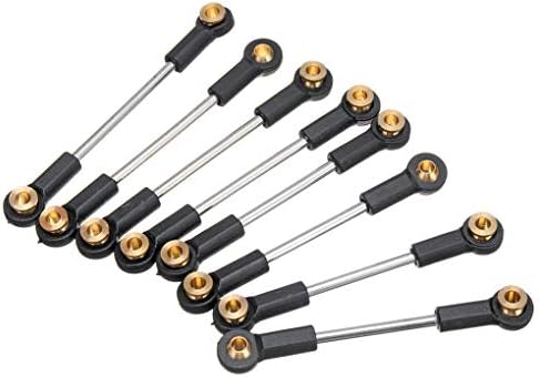 Junecat Replacement For WPL 1/16 C14 C24 RC Car Metal Suspension Toe Link Tie Rod Set Upgrade Parts