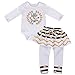 Little Big Sister Toddler Baby Girl Matching Clothes Romper T-Shirt Polka dot Skirt Dress Outfits Set (0-6 Months, Long Sleeve Little Sister)