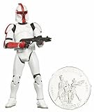 Star Wars Saga Legends Clone Trooper Officer Figure - Red Variant