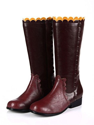 Mtxc Women's Final Fantasy X Cosplay Yuna Shoes 3rd DarkRed