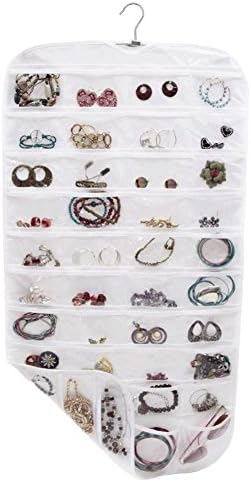 Honny Home 80 Pocket Jewelry Hanging Storage Organizer Holder Earring Bag Pouch Display New