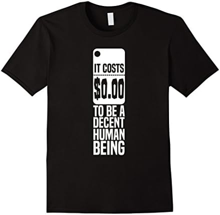 Mens To Be A Descent Human Being-Feminist T-shirt 2XL Black