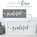 Welcome, Home Sweet Home, Grateful Calligraphy Stencilling Set - Country Farmhouse Word Stencils – Set of 3 Reusable Sign Stencils – Easy Rustic DIY Décor