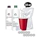 Hidden Flask Shampoo and Conditioner Set - Includes 2 16 oz Bottles, Funnel, 10 Seals, and 1 Free 32 oz Cruise Flask (Shampoo and Conditioner Kit) primary