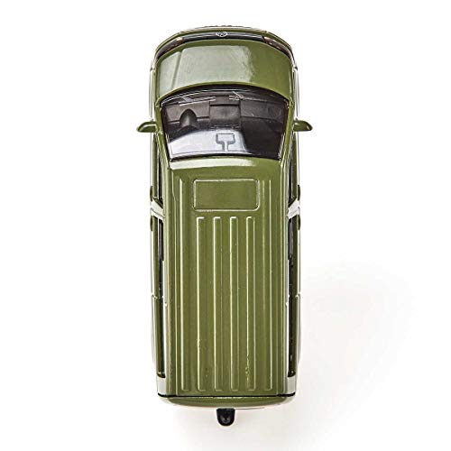 siku 1070, VW Multivan, Metall/Kunststoff, Rot, Öffenbare Heckklappe, Anhängerkupplung – Bild 7