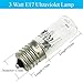 2X E17 Ultraviolet Light Bulb UV Ozone Sterilizing Lamp 10V/3W Replacement for Shoe Sanitizer