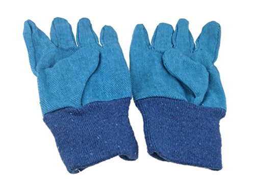 Gardening Tool Set For Kids Children Includes Watering Can Gloves Shovel Rake Fork and Carry bag Girls Boys Gift (Blue)