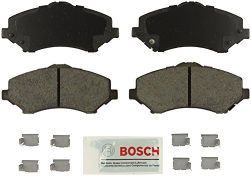 Bosch BE1273H Blue Disc Brake Pad Set with Hardware for Select Dodge Nitro and Jeep Liberty, Wrangler - FRONT
