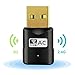 USB WIFI Adapter, QICCONN AC600 Dual Band 600Mbps 2.4G/5G WIFI Dongle Wireless Network Adapter for Desktop Laptop PC