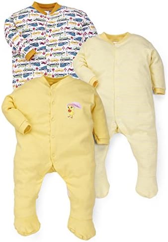 TinchukNammaBaby Cotton Multi Color Romper Body Suite for New Born Baby Pack of 3