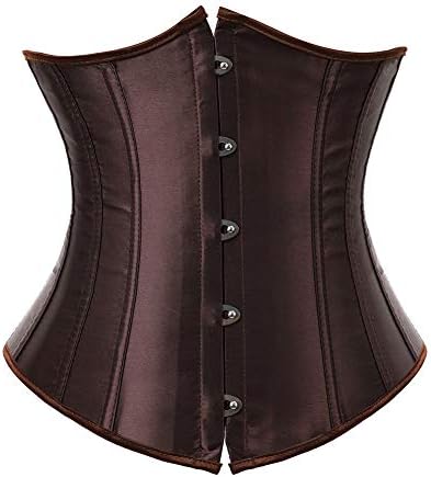 frawirshau Women's 9427 Lace Up Boned Underbust Waist Trainer Corset