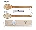 Grace & Stella 2-in-1 Dry Brush & Massager Luxurious Full Body Exfoliation with Travel Size Lavender Lotion, Travel Cotton Bag, and Shower Hook