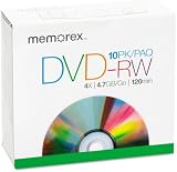 Memorex 10 Pack 2x DVD-RW Recordable Disc Spindle 4.7GB Rewriteable Media view 2