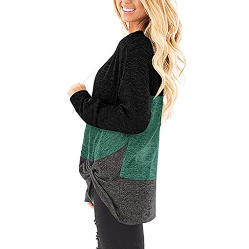 EDC Tunics for Women to Wear with Leggings Color Block Long Sleeve