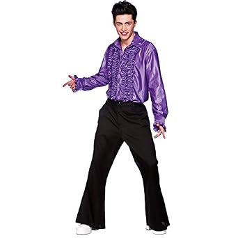 Camicia Anni '70 Con Volant Per Uomo - Costume Disco Per Adulti - Frilly Top Vintage