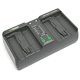 Wasabi Power Dual Battery Charger for Nikon EN-EL18, EN-EL18a, EN-EL18b, EN-EL18c, MH-26, MH-26aAK (with Adapter for Canon LP-E4, LP-E4N, LP-E19)