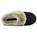 ULTRAIDEAS Women's Memory Foam House Slippers with Hard Bottom, Fur Lined House Shoes with Non-Slip Rubber Sole for Indoor & Outdoor (Knit Black, 11-12)