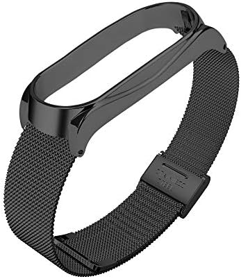 for Xiaomi Mi Band 3 Fashion Milanese Loop Stainless Steel Wristband Yesmile Adjustable New Watch Strap Replacement Wrist Bracelet Leisure Sport Watch Belts Metal Buckle