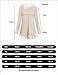 Cestyle Tunic Blouses, Women's Roll Up Sleeve Round Neck Leggings Tops 2017 Fashion Clothes Drape Hem Chiffon Long Shirt For Office Olive Green X-Large