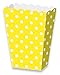 LolliZ Popcorn Paper Box Yellow/Polka Dots. 12-Pcs Pack