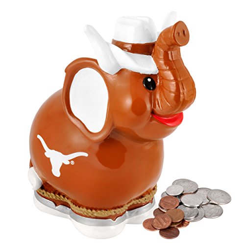 NCAA Texas Thematic Elephant Piggy Bank