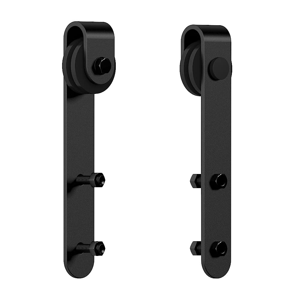 Photo 1 of skysen Cabinet Sliding Barn Door Hardware Kit Super Mini Sliding Door Hardware for Wardrobe Cabinet TV Stand (ykd2-Roller Set)