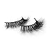 3D Real Mink Fur False Eyelashes Reusable Handmade Natural Long Soft Black Cotton Band D661 for Daily Makeup