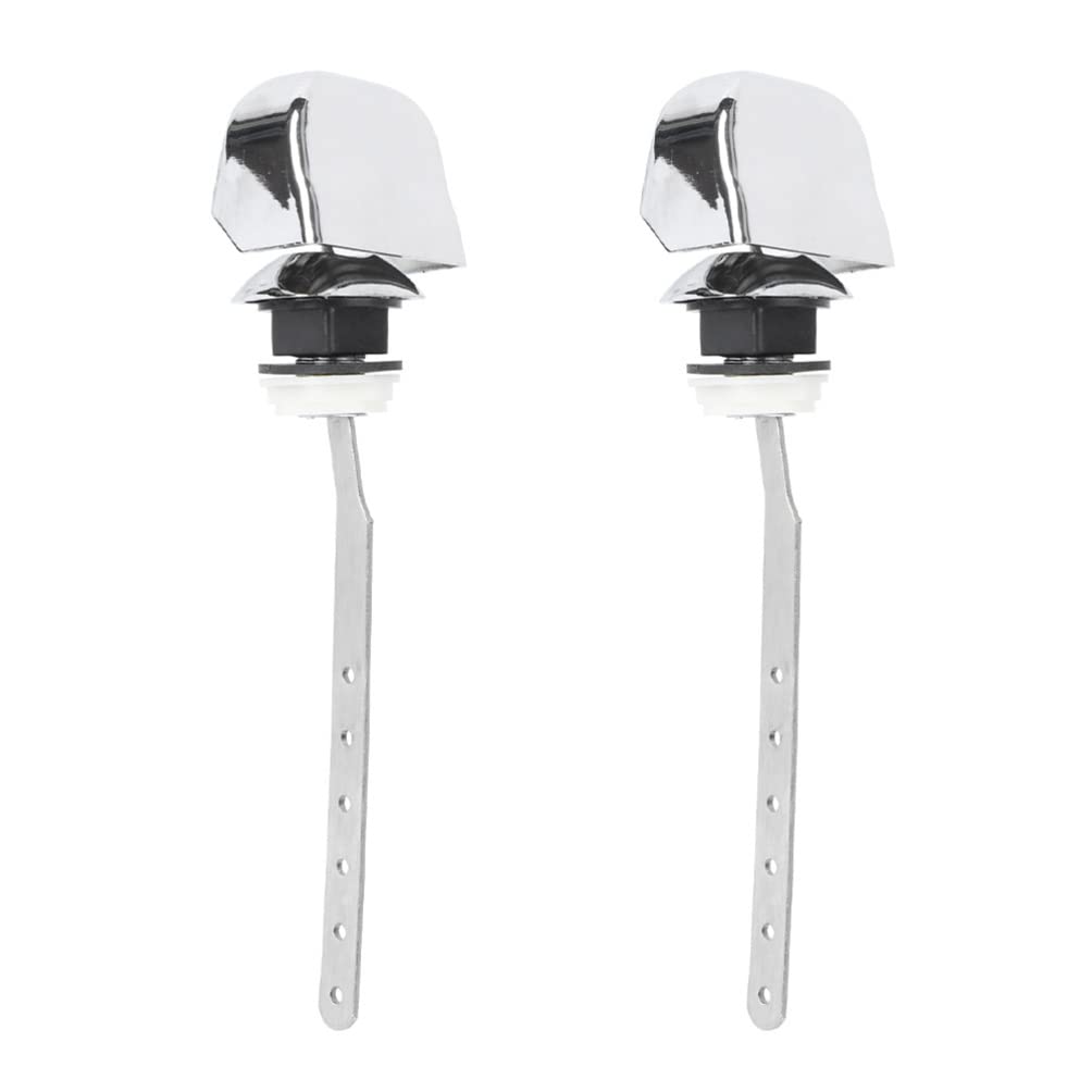 YARNOW Toilet Side Lever Flush Handle Rustproof Plastic Toilet Tank Flush Lever Replacement for Home and Hotel Bathrooms Easy Installation Side Mount Handle