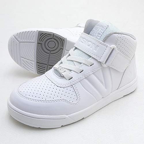 23 0cm 屋内用 キッズ 用 ダンス スニーカー ヒップホップ 衣装 ビジョン ハイカット ベンチュラ ジュニア オールホワイト ベロのロゴがモノトーン Vks9113og Vks 9113og Ventura Jr Tarunniketanpublicschool Com