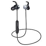 AUKEY Bluetooth Headphones, Magnetic Wireless Earbuds with aptX and Built-In Microphone for iPhones, Samsung Phones and More