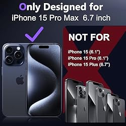 Temdan Designed for iPhone 15 Pro Max Case