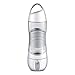 OULYLAN DIDI Sports Water Replenishing Cup Moisturizing Spray USB Charging Humidifier Ultrasonic Air Aroma Diffuser Mist Maker 400ml Water Bottle with LED Lights for Travel, Outdoor, Indoor (Gray)