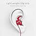 Bluedio TE (Turbine) Bluetooth 4.1 Wireless Sports Headphones, Sweatproof Running Earbuds with Mic (Red)