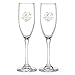 Hortense B. Hewitt 50th Wedding Anniversary Champagne Toasting Flutes, Gold Flourish, Set of 2