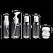 PYRUS Travel Bottles, Transparent Travel Bottle Set Lightweight Pump and Spray Plastic Containers Ideal for Cosmetic Shampoo Shower Gel