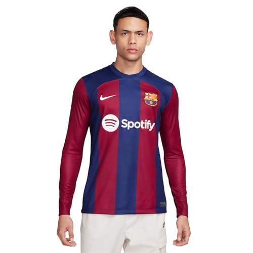 Barcelona Top FCB M Nk DF Stad JSY LS HM, Deep Royal Blue/Noble Red/White, DX2636-456, XS