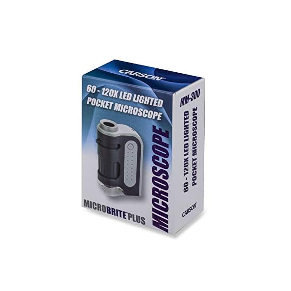 Carson MicroBrite Plus 60x-120x LED Taschenmikroskop mit asphärischem Linsensystem (MM-300) – Bild 6