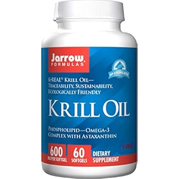 Jarrow Formulas Krill Oil Supports Brain Memory Energy Cardiovascular Health 600 Mg 60 Softgels